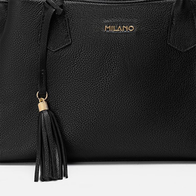 Bolsa-Tote-ou-de-Mao-Feita-em-Couro-Grande-Retangular-com-Alca-Tiracolo-Transversal-Opcional-Vira-Italiana-Feminina-Milano-Preto-----4-