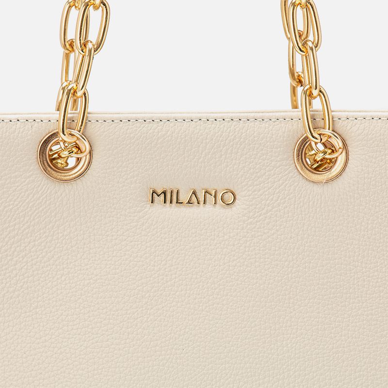 Bolsa-Media-Feita-em-Couro-tipo-Tote-de-Mao-com-Alca-Corrente-Opcional-Tiracolo-ou-Transversal-Feminina-Milano-Off-White-13919--2-
