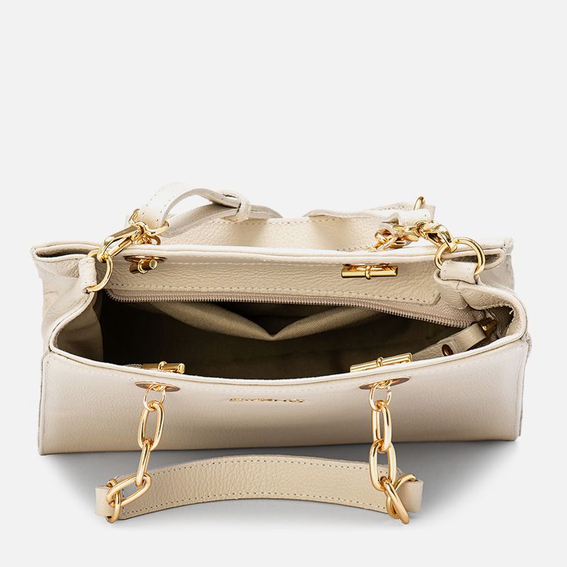 Bolsa-Media-Feita-em-Couro-tipo-Tote-de-Mao-com-Alca-Corrente-Opcional-Tiracolo-ou-Transversal-Feminina-Milano-Off-White-13919--5-