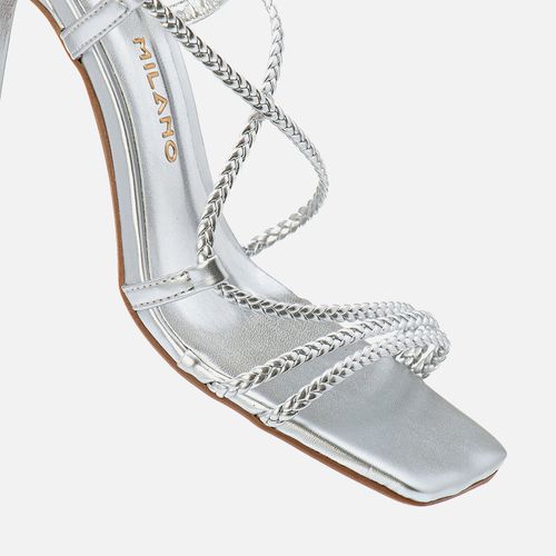 Sandália Feminino Milano Prata 13684