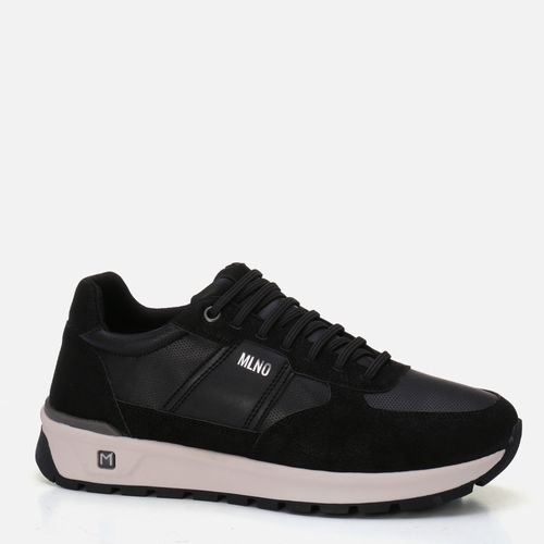 Sapatênis ou Tênis Casual Linha Green Alternativo Calce Prático Elástico Sem Amarração Palmilha Anatômica Masculino Milano Preto/preto 13967