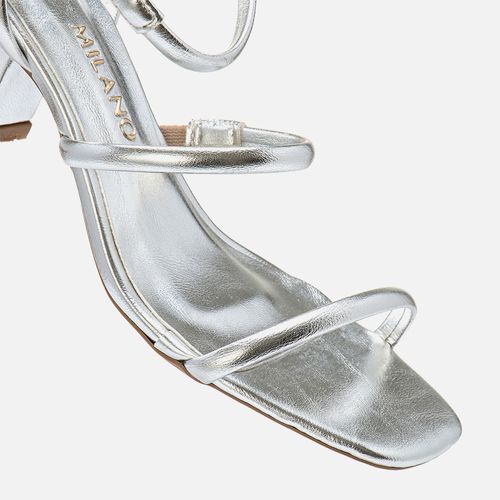 Sandália Feminino Milano Prata 13708