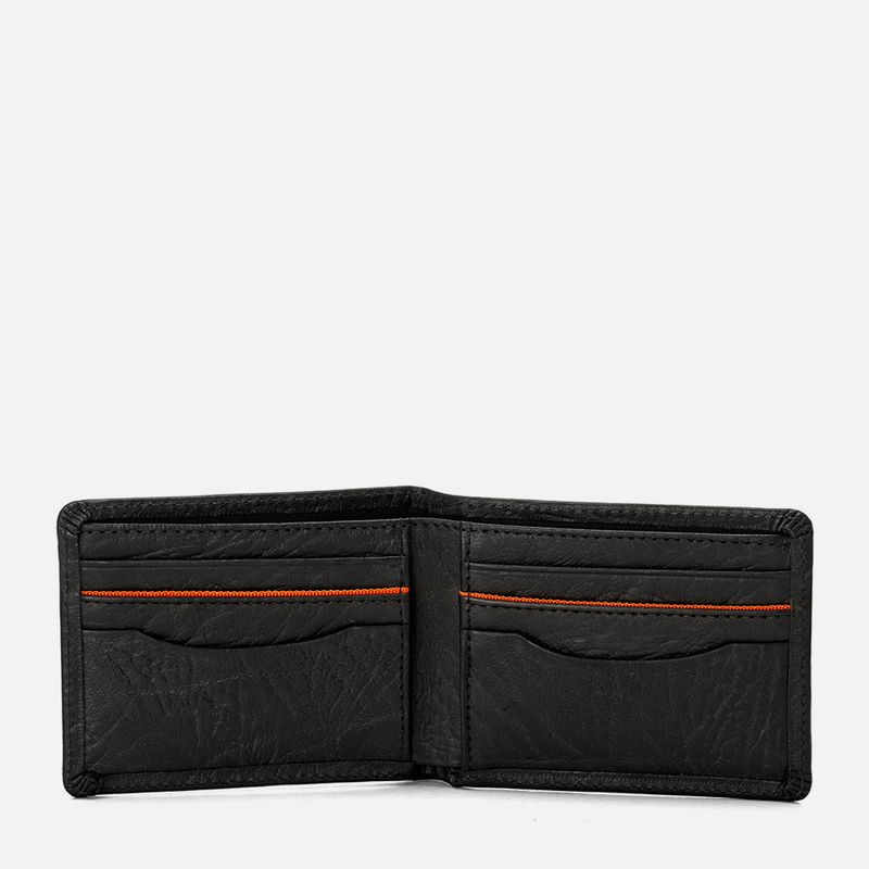 Carteira-Feita-em-Couro-Rustico-Fossil-com-Dobra-6-Porta-Cartoes-1-Porta-Cedula-Grande-2-Bolsos-Internos-Masculinas-Milano-Preto-12546--3-