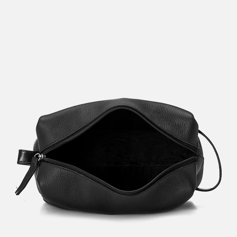 Necessaire-Bolsa-Viagem-Estojo-Feito-em-Couro-Floater-Mix-Liso-1-Divisoria-Grande-Bolso-Frontal-Ziper-Milano-Preto-14046--4-