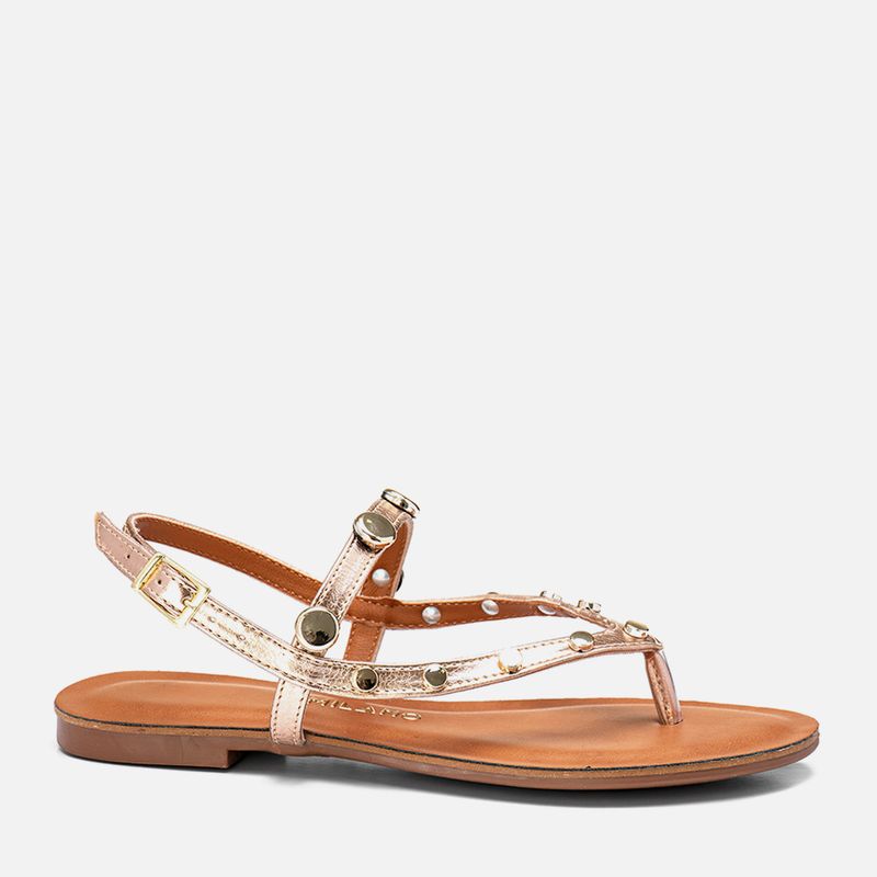Rasteiras-flats Feminino Milano Cobre 13980 -1-.jpg