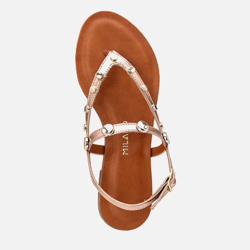 Rasteiras-flats Feminino Milano Cobre 13980 -4-.jpg