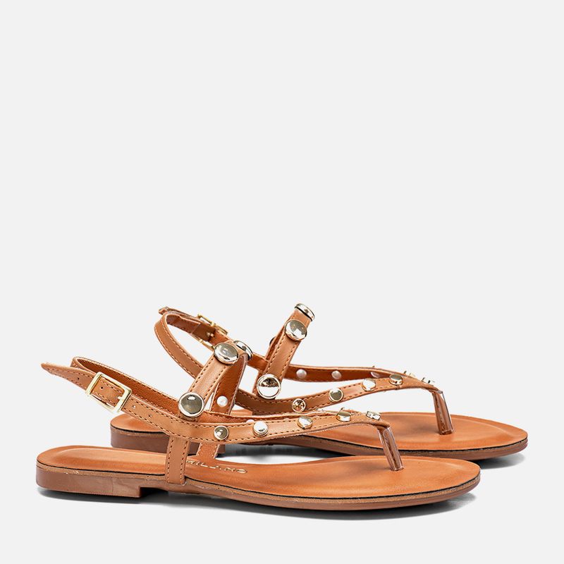 Rasteiras-flats Feminino Milano Caramelo 13980 -2-.jpg