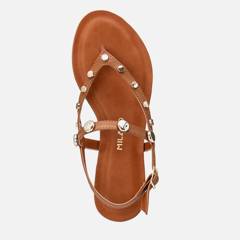 Rasteiras-flats Feminino Milano Caramelo 13980 -4-.jpg