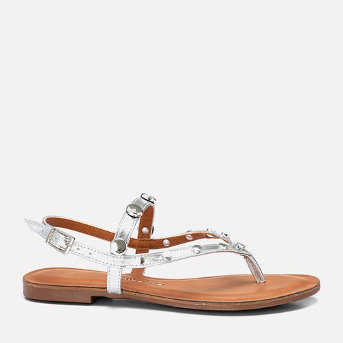 Rasteiras-flats Feminino Milano Prata 13980
