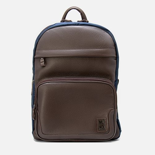 Mochila Masculina Milano Marinho/café 13943