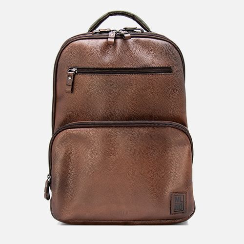 Mochila Masculina Milano Musgo/conhaque 13944