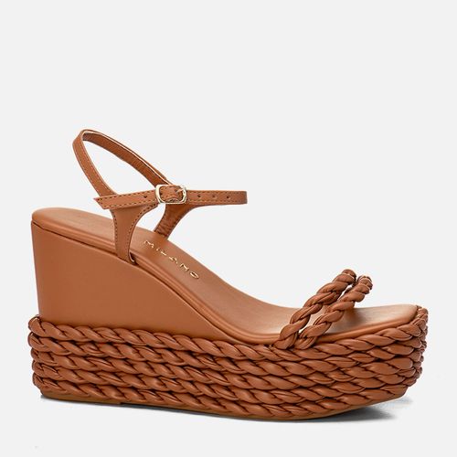 Plataforma Feminino Milano Caramelo 13878