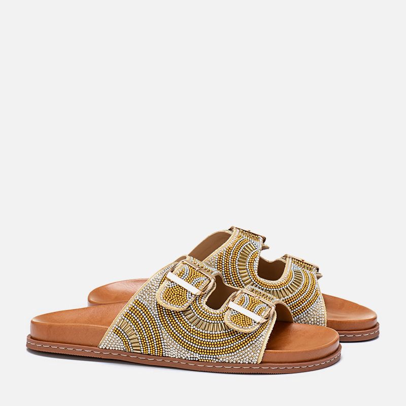 Sandalia-Papete-tipo-Birken-Tira-Cravejada-Mix-de-Strass-e-Pedrarias-Fivela-Feminino-Milano-Ouro-13783--2-