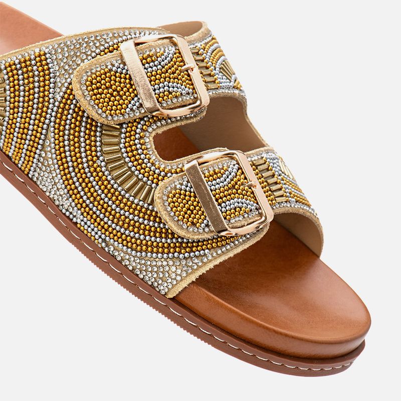 Sandalia-Papete-tipo-Birken-Tira-Cravejada-Mix-de-Strass-e-Pedrarias-Fivela-Feminino-Milano-Ouro-13783--4-