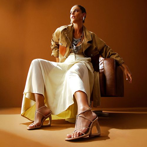 Sandália Feminino Milano Nude 14117