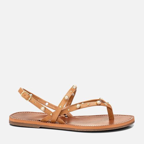 Rasteiras-flats Feminino Milano Amendoa 13837