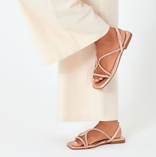 Rasteiras-flats Feminino Milano Onça 13948
