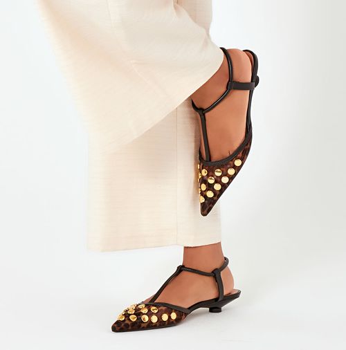 Scarpin Feminino Milano Onça 14065