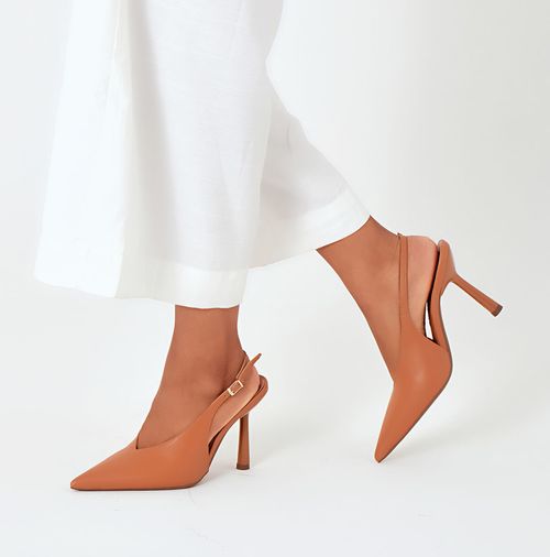 Scarpin Feminino Milano Caramelo 14073