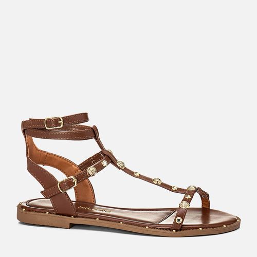Rasteiras-flats Feminino Milano Marrom 13517