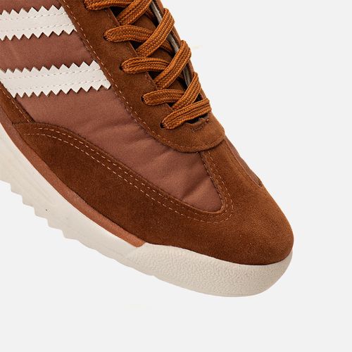 Tênis Casual com Visual Esportivo Retrô com Sola Média Bicolor Dentada Recortes e Mix de Materiais com Amarração Feminino Milano Caramelo 14183