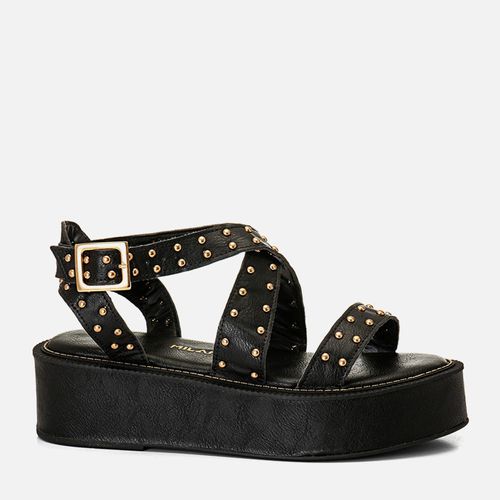 Plataforma Feminino Milano Preto 14187