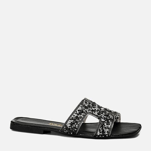 Rasteiras-flats Feminino Milano Preto 13898