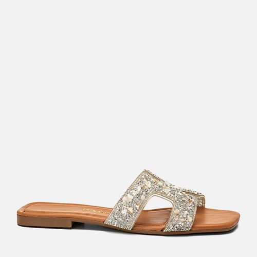 Rasteiras-flats Feminino Milano Cristal 13898