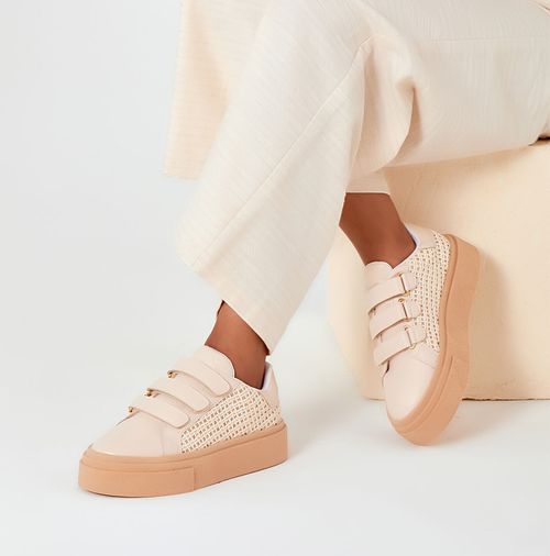 Tênis Feminino Milano Bege 14123
