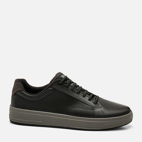 Sapatênis ou Tênis Casual Feito em Couro Napa Soft Macio Calce Prático em Elástico Sola Caixa Masculino Milano Preto14027