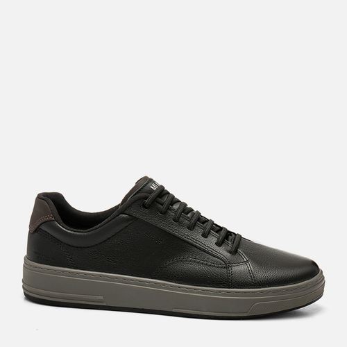 Sapatênis ou Tênis Casual Feito em Couro Napa Soft Macio Calce Prático em Elástico Sola Caixa Masculino Milano Preto14027