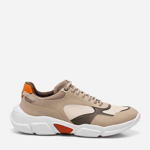 Sapatênis ou Tênis Casual Esportivo Linha Green Solado EVA Tech Ultra Leve Calce Prático Elástico Masculino Milano Tartufo/off 13667