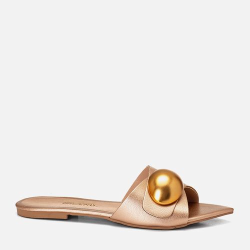 Rasteiras-flats Feminino Milano Cobre 14057