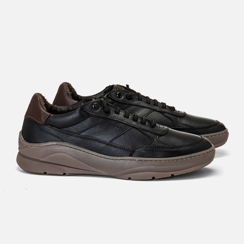 Sapatenis Masculino Milano Preto/café 14034