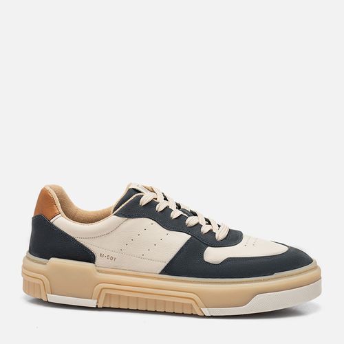 Tênis Casual Masculino Milano Neve/carbono/caramelo 14234