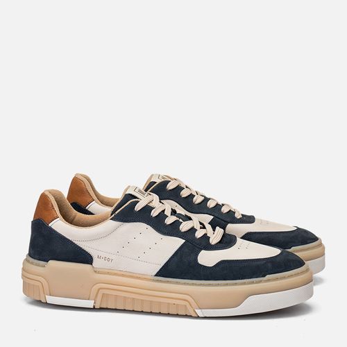 Tênis Casual Masculino Milano Neve/carbono/caramelo 14234