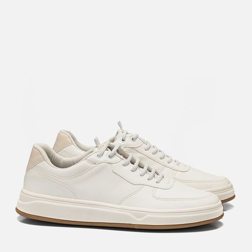 Sapatênis ou Tênis Casual sem Amarração Linha Green Feito em Tecido Calce Prático Elástico Palmilha Anatômica Masculino Milano Branco/off White 14048