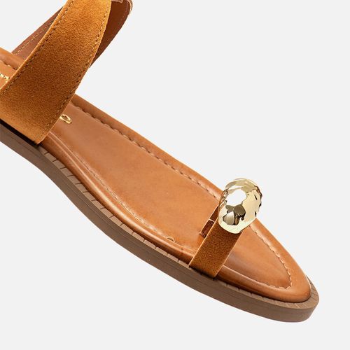 Rasteiras-flats Feminino Milano Caramelo 14100