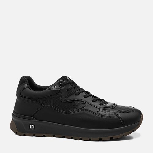 Sapatênis ou Tênis Casual Linha Green Alternativo Calce por Amarração Feito em Napa Soft Palmilha Anatômica Masculino Milano Preto/preto 13966