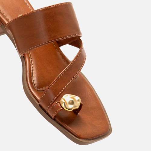 Tamanco Feminino Milano Marrom 14128