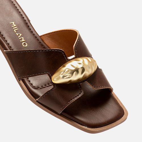 Tamanco Feminino Milano Marrom 14269