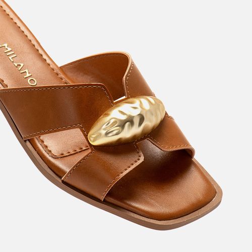 Tamanco Feminino Milano Caramelo 14269