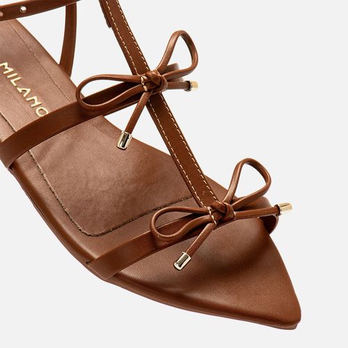 Rasteiras-flats Feminino Milano Marrom 14059