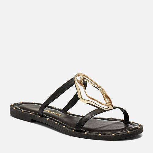 Rasteiras-flats Feminino Milano Preto 14227
