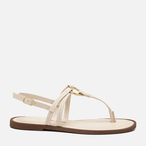 Rasteiras-flats Feminino Milano Off White 14226