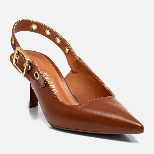 Scarpin Feminino Milano Caramelo 14071