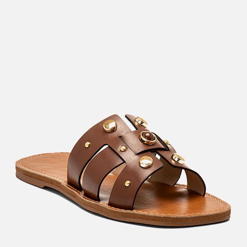 Rasteiras-flats Feminino Milano Marrom 14247