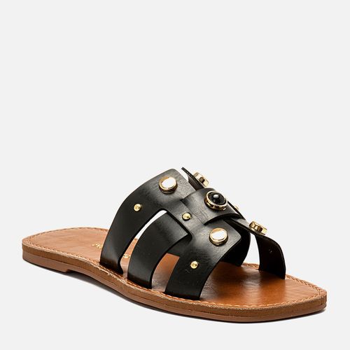 Rasteiras-flats Feminino Milano Preto 14247