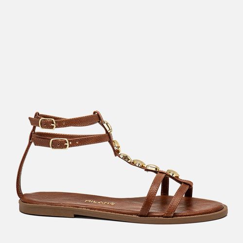 Rasteiras-flats Feminino Milano Caramelo 14239