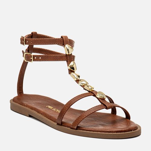 Rasteiras-flats Feminino Milano Caramelo 14239
